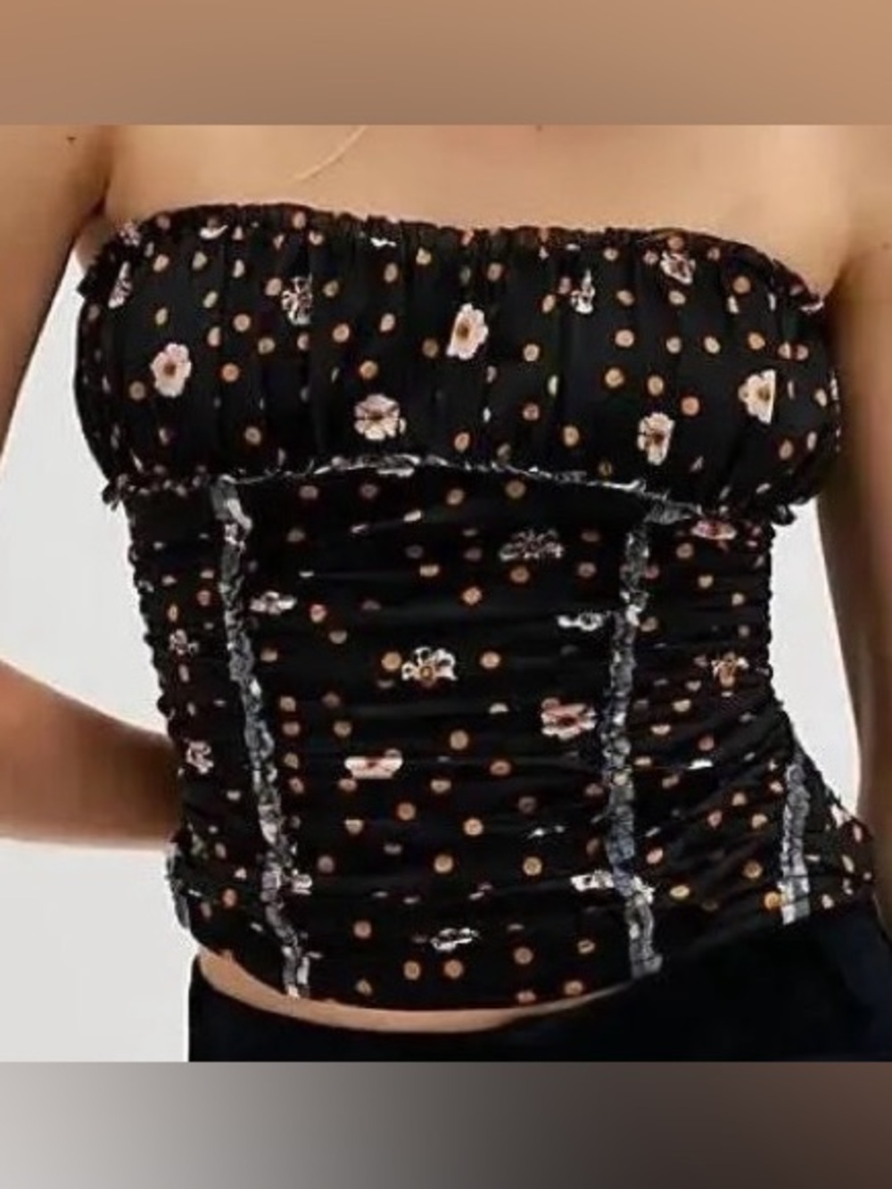 Free People Scottie Printed Tube Top